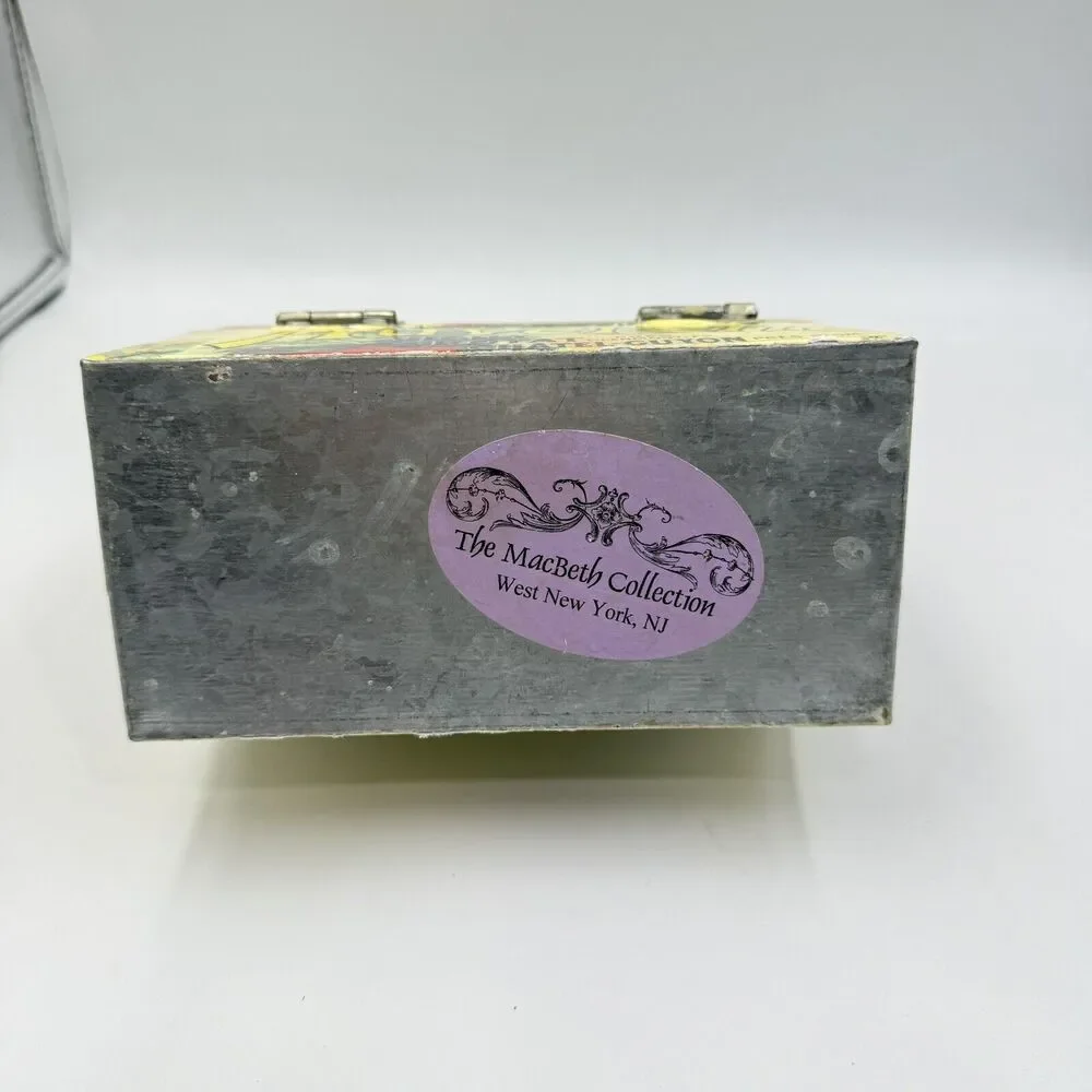 Vintage Galvanized Tin Storage Lunch Box by The MacBeth Collection - Picture 10 of 17